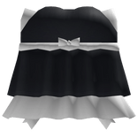 cute ruffled dress w/ bow black
