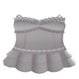 ♡ : cute ruffled dress w bow in pink