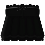 cute ruffled lace doll dress with bow in black