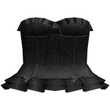 cute ruffled lace dress black