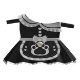 ꒰♡꒱ cute ruffled maid dress in black (3.0)