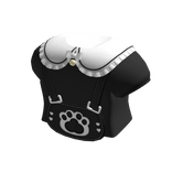 ꒰♡꒱ cute ruffled maid shirt in black