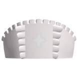  ノ꒰ Cute Ruffled Nurse Hat in Pink ꒱