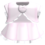 Cute Ruffled Pink Heart Bow Dress