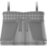 ♡ cute ruffled pretty spring doll grey plaid top