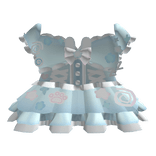 Cute Ruffled Princess Bunny Dress In Blue