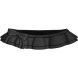 ♡ : cute ruffled skirt in black