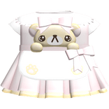 Cute Ruffled Tan Bear Maid Dress