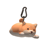 Cute shiba plushie keychain