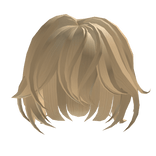 cute short blonde messy anime hair y2k