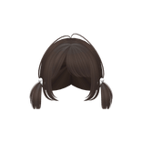 Cute Short Brown Baby pigtails w/ hairclip