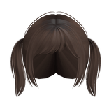 Cute Short Messy Brown Pigtails 