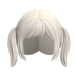 Cute Short Messy Yellow Pigtails 