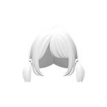 Cute Short White Baby pigtails w/ hairclip