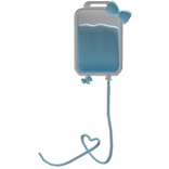 cute sick kawaii iv bag blue