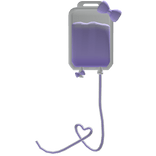 cute sick kawaii iv bag purple