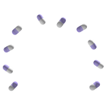 cute sick kawaii medicine pills purple