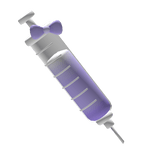 cute sick kawaii needle shot injection purple