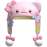 𐔌 cute silly pastel decora harajuku cat hood hat