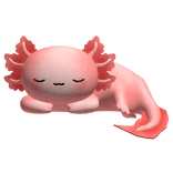 Cute Sleeping Axolotl