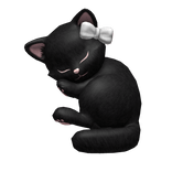 Cute Sleeping Cat Kitten - Black [3.0]