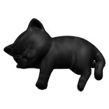 Cute Sleeping Cat Kitten - Black Tabby