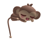 Cute Sleeping Monkey