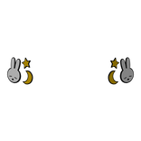 Cute Sleepy Bunny Stickers (Low)