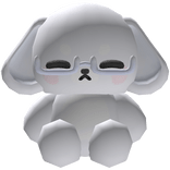 cute sleepy doggy back plush