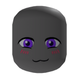 cute smile with purple eyes