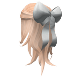 🎀 CUTE SOFT GIRL HAIR WITH BOW (BLONDE)🎀  