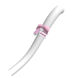 ♡ Cute soft white cat tail w pink bow & kitty paw