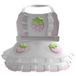 ୨୧ cute strawberry apron pastel pink