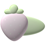 ♡ ꒰ cute strawberry hairclip in pink