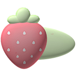 ♡ ꒰ cute strawberry hairclip in red