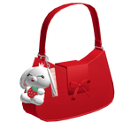 Cute Strawberry Rabbit Red Bag
