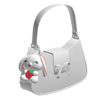 Cute Strawberry Rabbit White Bag