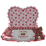 ꒰・ cute strawberry ruffled dress with apron ♡