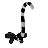 Cute striped kawaii cat tail in black