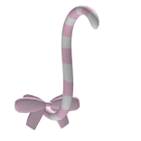 Cute striped kawaii cat tail in pink