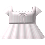 cute striped lace babydoll dress in pink