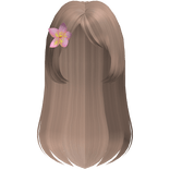 🤍 cute summer long flower hair light brown