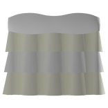 cute summer ruffled dress in yellow and white 