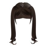 ♡ : cute sweet swirly pony tails in brown