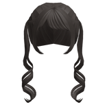 ┊♡꒱ cute swirly pigtails ꒰brown꒱