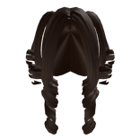 Cute Swirly Pigtails In Brown