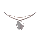 cute t pink bunny initial necklace 1.0