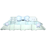 cute teal ruffled lace skirt