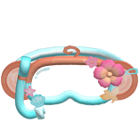 Cute Tropical Blue Monkey Snorkle On Face