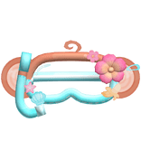 Cute Tropical Blue Monkey Snorkle On Head